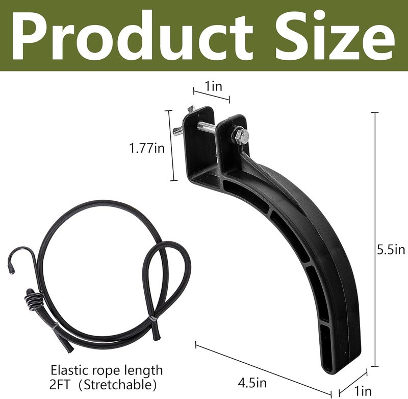 RunNico 2 pcs/4 pcs Climber Stand Accessories, Climbing Tree Stand Accessories with Elastic Rope, Fast Climb Stirrup for 1'' Square Tube Bracket Outdoor Hunting Standing Safety - Image 2